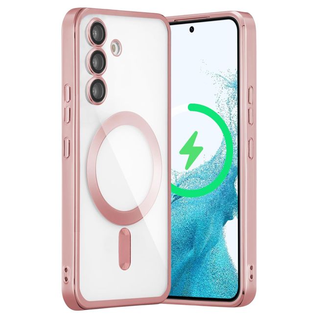 Θήκη Orso Magsafe Camera Protection Bare Look Rose Gold Samsung Galaxy S23 FE 5G ΘΗΚΕΣ Orso Θήκη Orso Magsafe Camera Protection Bare Look Rose Gold Samsung Galaxy S23 FE 5G