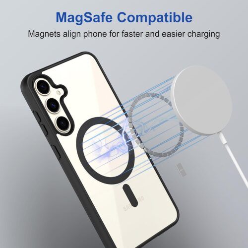 Alternative view of Θήκη Orso Classic MagSafe Clear Black Samsung Galaxy S24 FE