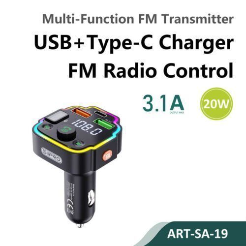 Siipro Multi-Function FM Transmitter Car Kit Charging Hub (SA-19) ΑΞΕΣΟΥΑΡ SIIPRO Siipro Multi-Function FM Transmitter Car Kit Charging Hub (SA-19)