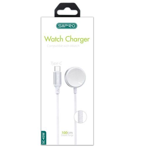 Alternative view of Siipro Apple Watch Magnetic USB-C Charger White (SC-43W)