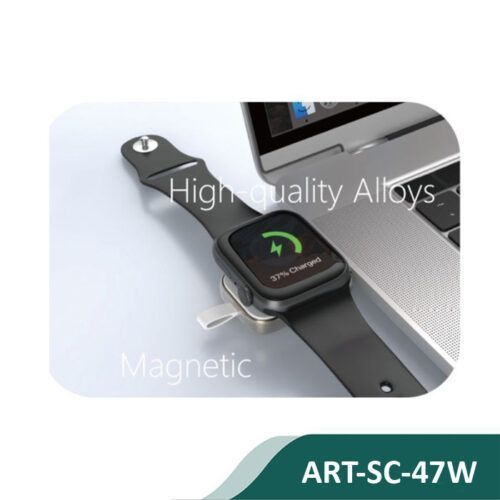 Alternative view of Siipro Portable USB-C Wireless Charger for Apple Watch White (SC-47W)