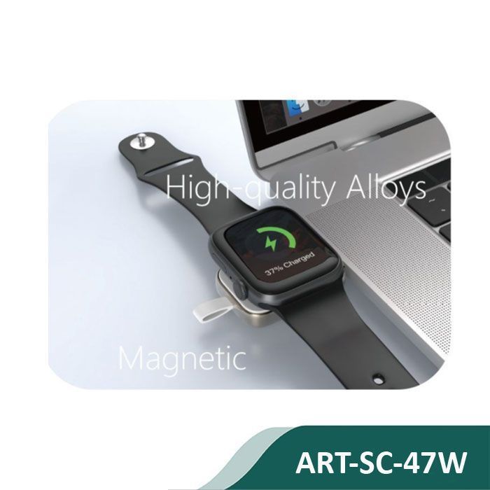 Siipro Portable USB-C Wireless Charger for Apple Watch White (SC-47W) APPLE WATCH SIIPRO Siipro Portable USB-C Wireless Charger for Apple Watch White (SC-47W) - Image 2