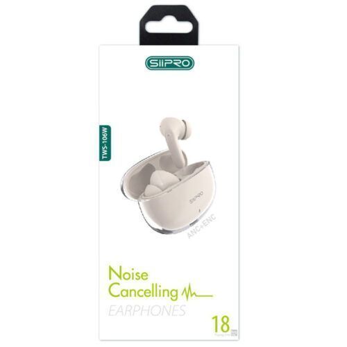 Alternative view of Siipro TWS ANC Wireless Earphones Pro Cream (TWS-106W)