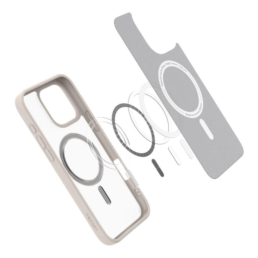 Θήκη Spigen Ultra Hybrid MagSafe Frost Natural Titanium iPhone 16 Pro Max ΘΗΚΕΣ Spigen Θήκη Spigen Ultra Hybrid MagSafe Frost Natural Titanium iPhone 16 Pro Max - Image 8