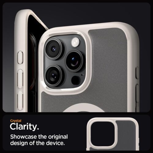 Alternative view of Θήκη Spigen Ultra Hybrid MagSafe Frost Natural Titanium iPhone 16 Pro Max