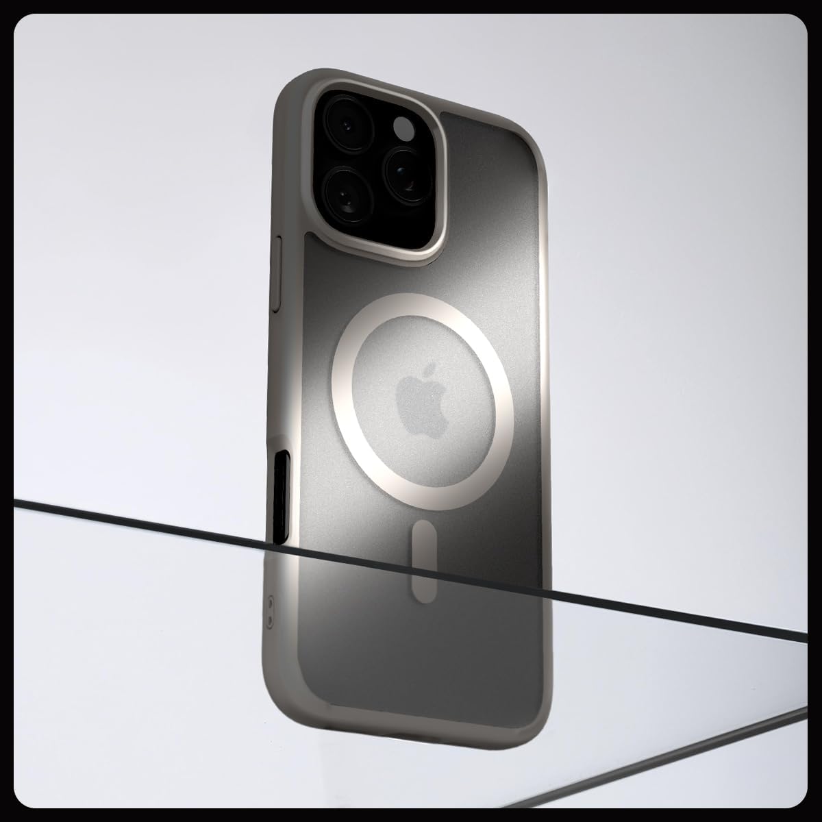Θήκη Spigen Ultra Hybrid MagSafe Frost Natural Titanium iPhone 16 Pro Max ΘΗΚΕΣ Spigen Θήκη Spigen Ultra Hybrid MagSafe Frost Natural Titanium iPhone 16 Pro Max - Image 3