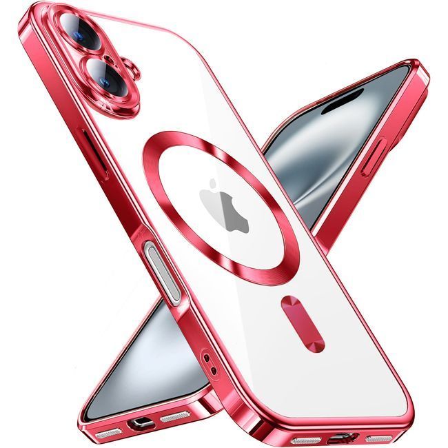 Θήκη Orso Magsafe Camera Protection Bare Look Red iPhone 16 ΘΗΚΕΣ Orso Θήκη Orso Magsafe Camera Protection Bare Look Red iPhone 16