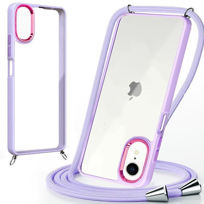 Θήκη Orso Shield Κορδόνι Clear Violet iPhone XR STOCK OFFERS Orso Θήκη Orso Shield Κορδόνι Clear Violet iPhone XR