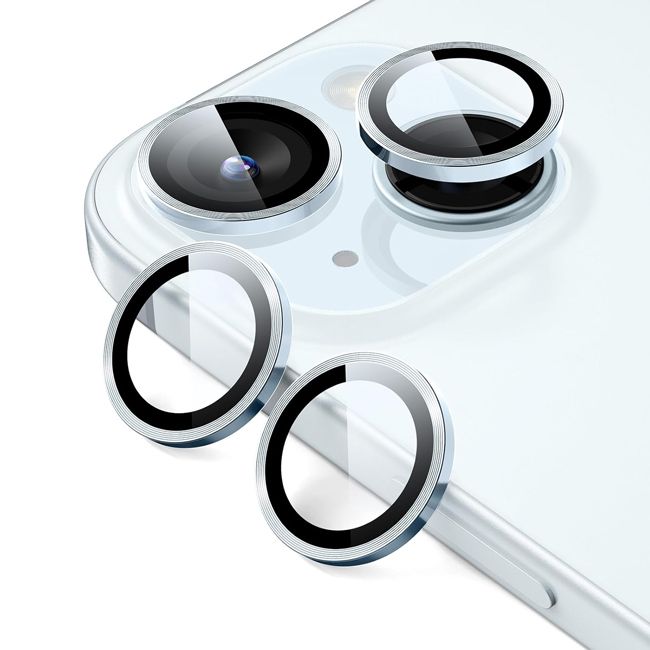 ESR Armorite Tempered Glass Camera Lens Light Blue iPhone 15 /15 Plus ΠΡΟΣΤΑΣΙΑ ΟΘΟΝΗΣ ESR ESR Armorite Tempered Glass Camera Lens Light Blue iPhone 15 /15 Plus