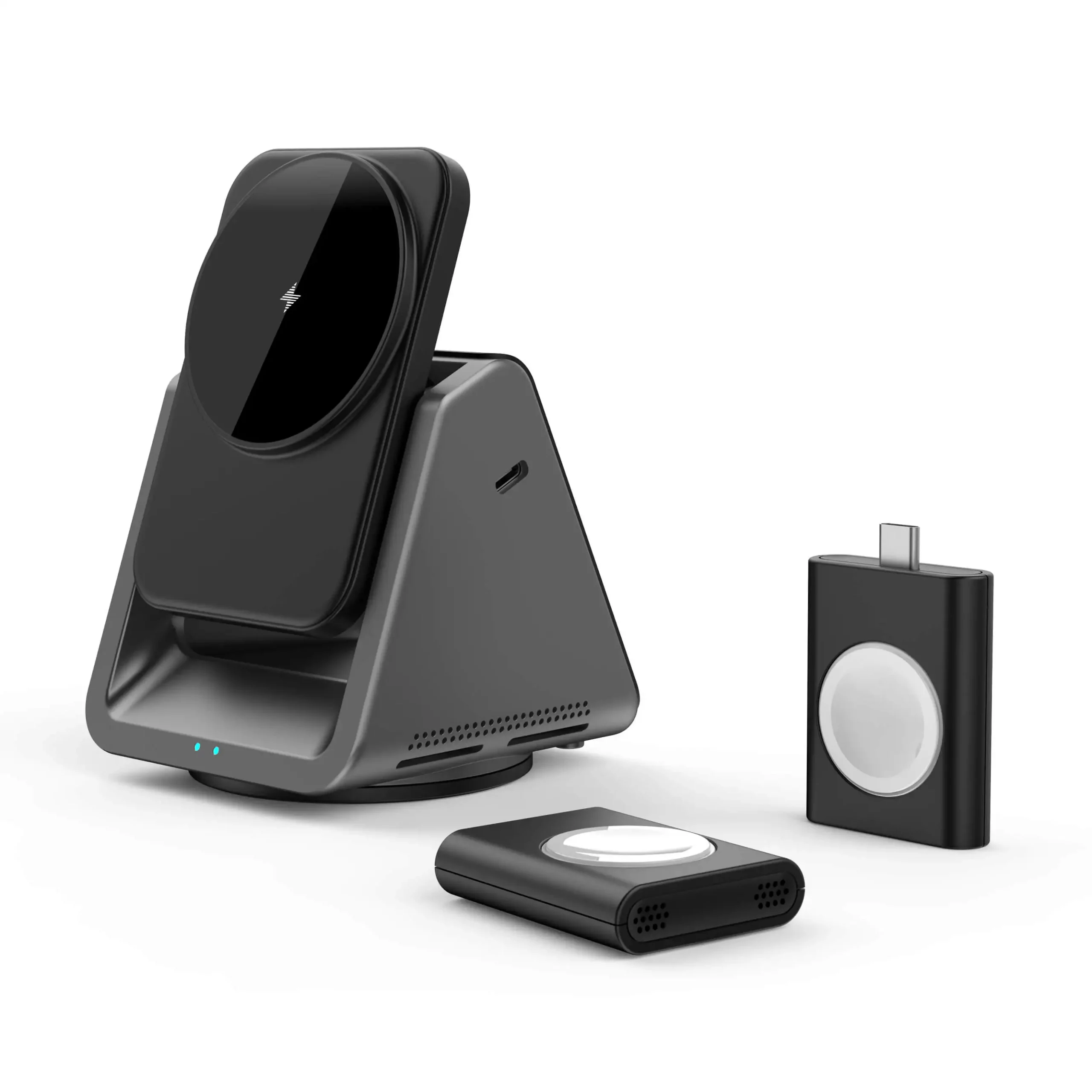 WiWU 3in1 Magsafe Coolpad Wireless Charger Grey (W018) APPLE WATCH WIWU WiWU 3in1 Magsafe Coolpad Wireless Charger Grey (W018) - Image 5