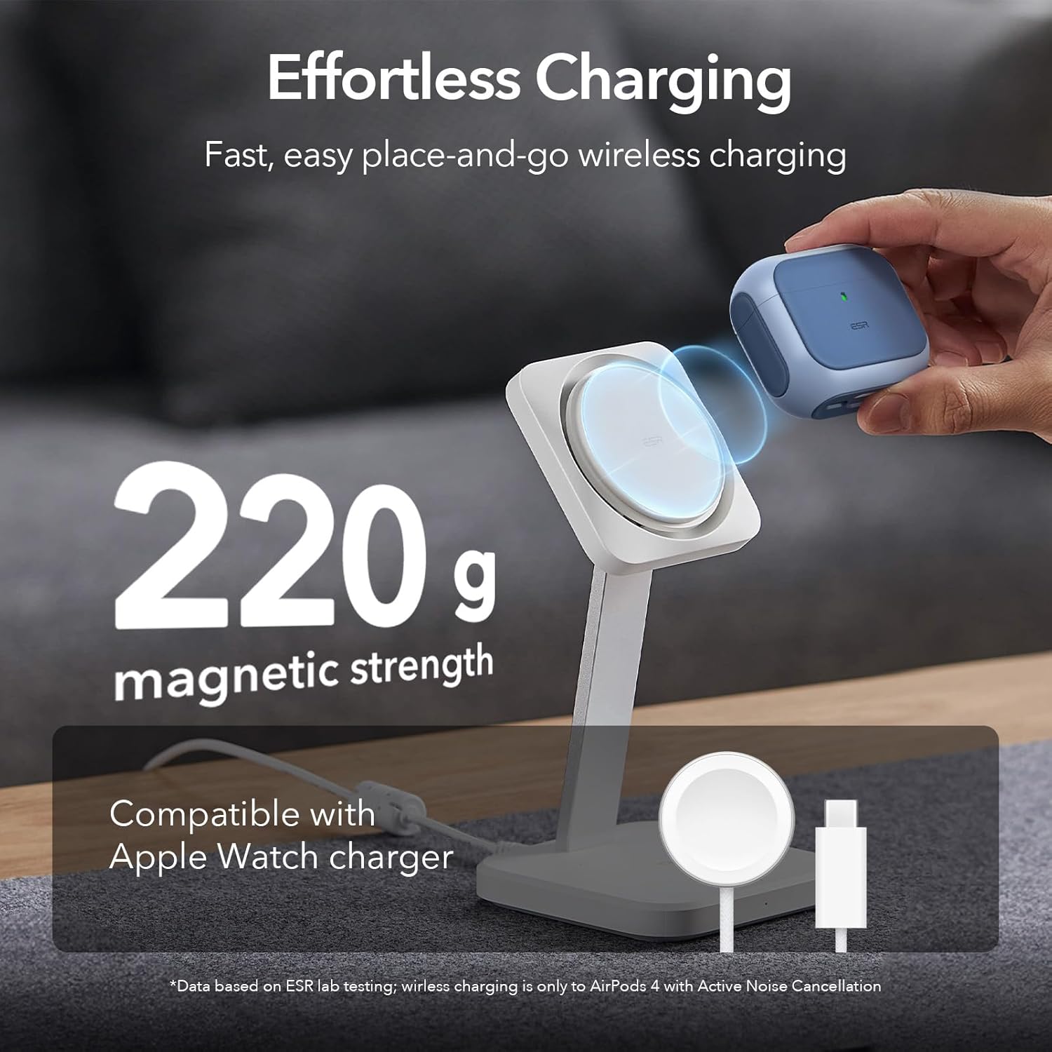 Θήκη ESR AirPods 4 Orbit Hybrid Case Blue (MagSafe Compatible) APPLE AIRPODS ESR Θήκη ESR AirPods 4 Orbit Hybrid Case Blue (MagSafe Compatible) - Image 5
