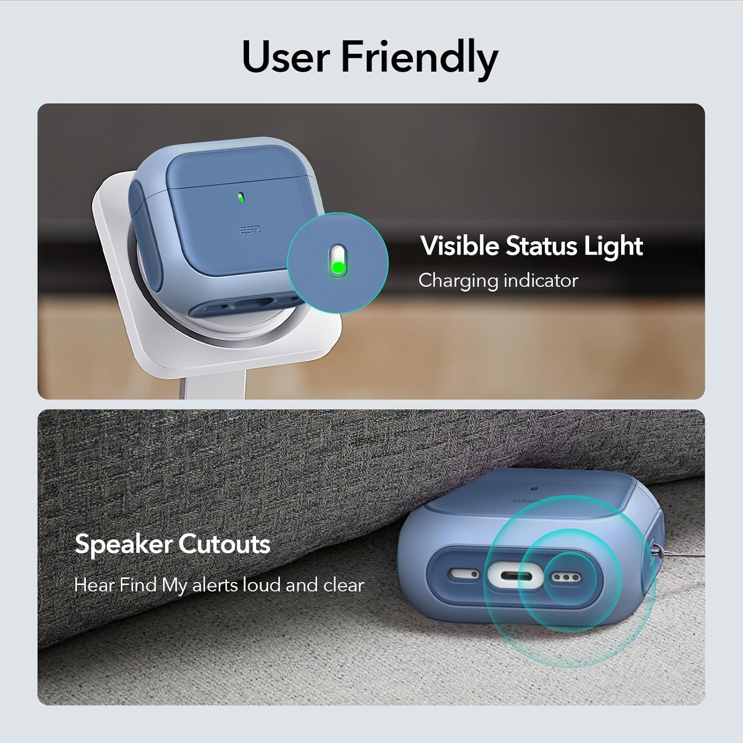 Θήκη ESR AirPods 4 Orbit Hybrid Case Blue (MagSafe Compatible) APPLE AIRPODS ESR Θήκη ESR AirPods 4 Orbit Hybrid Case Blue (MagSafe Compatible) - Image 8