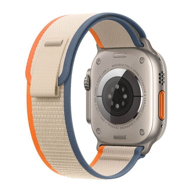 WiWU Trail Loop Band Beige/Orange Apple Watch 44/45/46/49mm APPLE WATCH WIWU WiWU Trail Loop Band Beige/Orange Apple Watch 44/45/46/49mm - Image 4