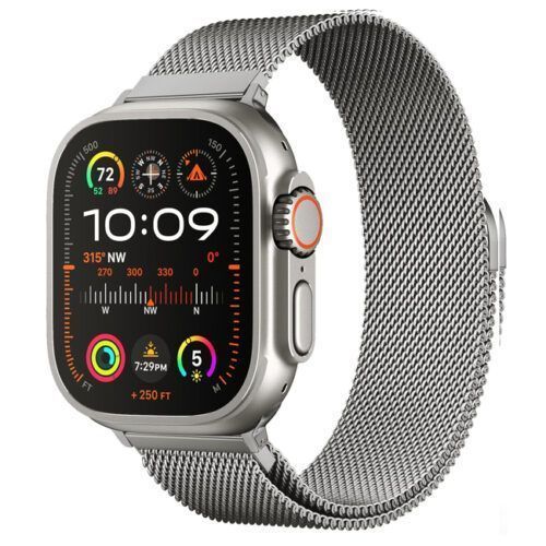 OrsoBand Milanese Loop Titanium Apple Watch 44/45/46/49mm