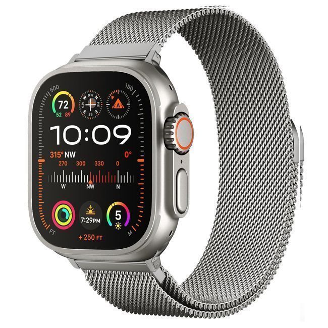 OrsoBand Milanese Loop Titanium Apple Watch 44/45/46/49mm APPLE WATCH Orso OrsoBand Milanese Loop Titanium Apple Watch 44/45/46/49mm