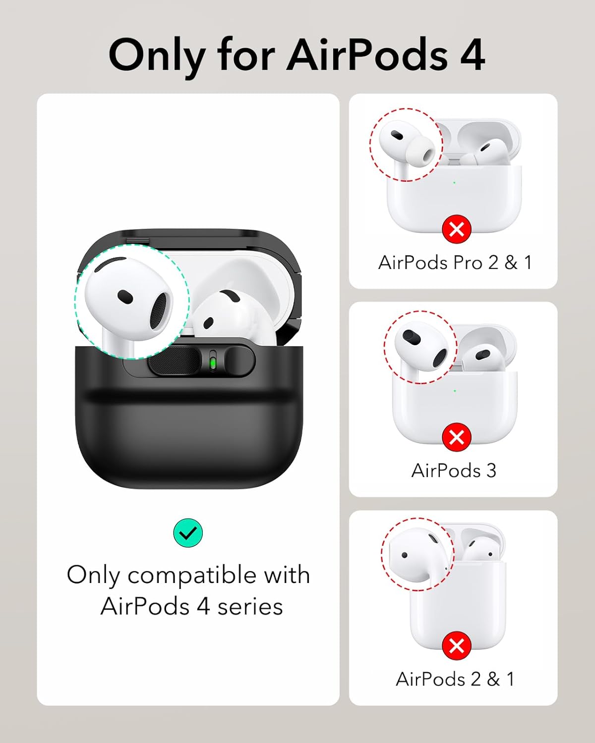 Θήκη ESR AirPods 4 Pulse Magnetic Lock Black (MagSafe Compatible) APPLE AIRPODS ESR Θήκη ESR AirPods 4 Pulse Magnetic Lock Black (MagSafe Compatible) - Image 9