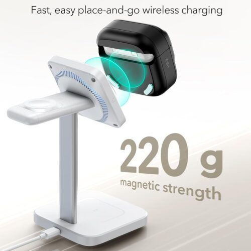 Alternative view of Θήκη ESR AirPods 4 Pulse Magnetic Lock Black (MagSafe Compatible)