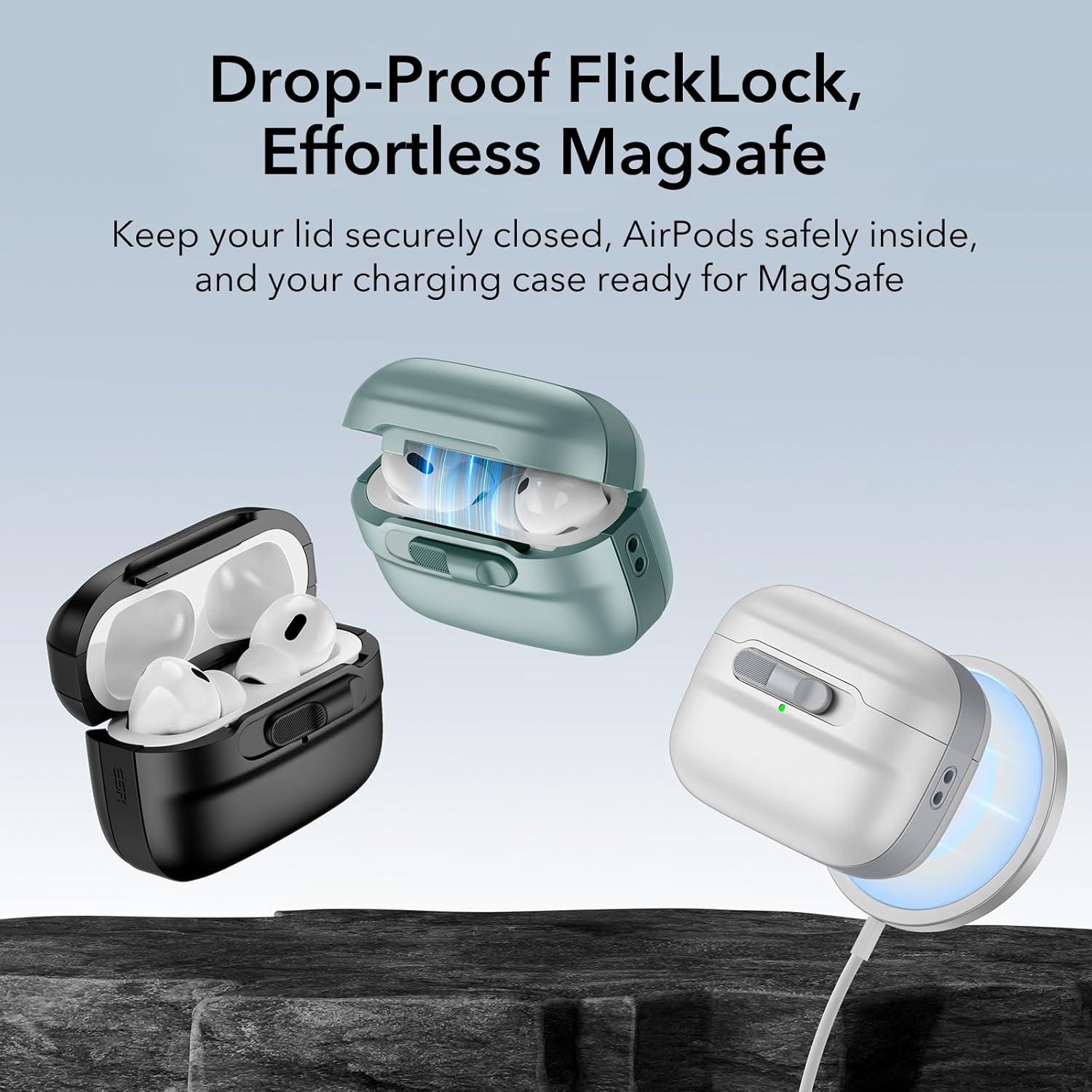 Θήκη ESR AirPods 4 Pulse Magnetic Lock Blue (MagSafe Compatible) APPLE AIRPODS ESR Θήκη ESR AirPods 4 Pulse Magnetic Lock Blue (MagSafe Compatible) - Image 9