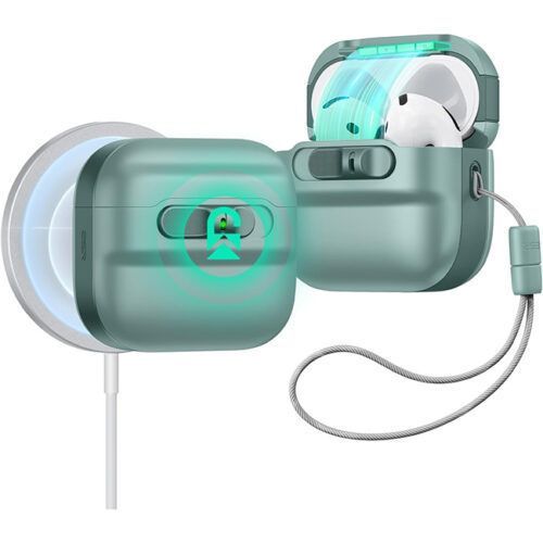 Θήκη ESR AirPods 4 Pulse Magnetic Lock Green (MagSafe Compatible) APPLE AIRPODS ESR Θήκη ESR AirPods 4 Pulse Magnetic Lock Green (MagSafe Compatible)