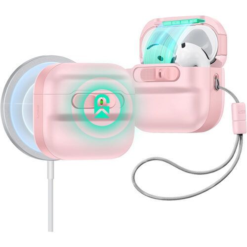 Θήκη ESR AirPods 4 Pulse Magnetic Lock Pink (MagSafe Compatible) APPLE AIRPODS ESR Θήκη ESR AirPods 4 Pulse Magnetic Lock Pink (MagSafe Compatible)