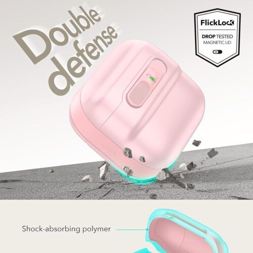 Alternative view of Θήκη ESR AirPods 4 Pulse Magnetic Lock Pink (MagSafe Compatible)