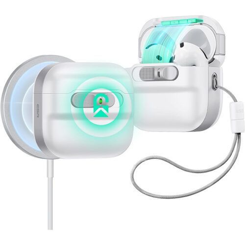 Θήκη ESR AirPods 4 Pulse Magnetic Lock White (MagSafe Compatible) APPLE AIRPODS ESR Θήκη ESR AirPods 4 Pulse Magnetic Lock White (MagSafe Compatible)