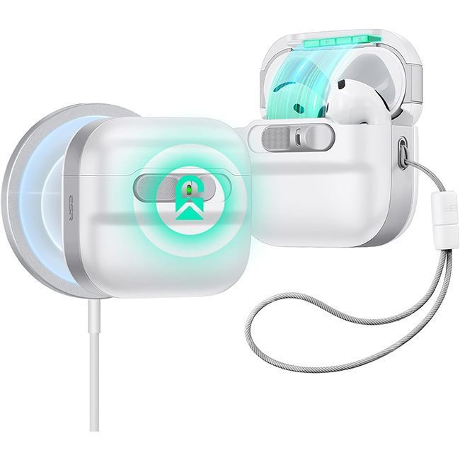 Θήκη ESR AirPods 4 Pulse Magnetic Lock White (MagSafe Compatible) APPLE AIRPODS ESR Θήκη ESR AirPods 4 Pulse Magnetic Lock White (MagSafe Compatible)