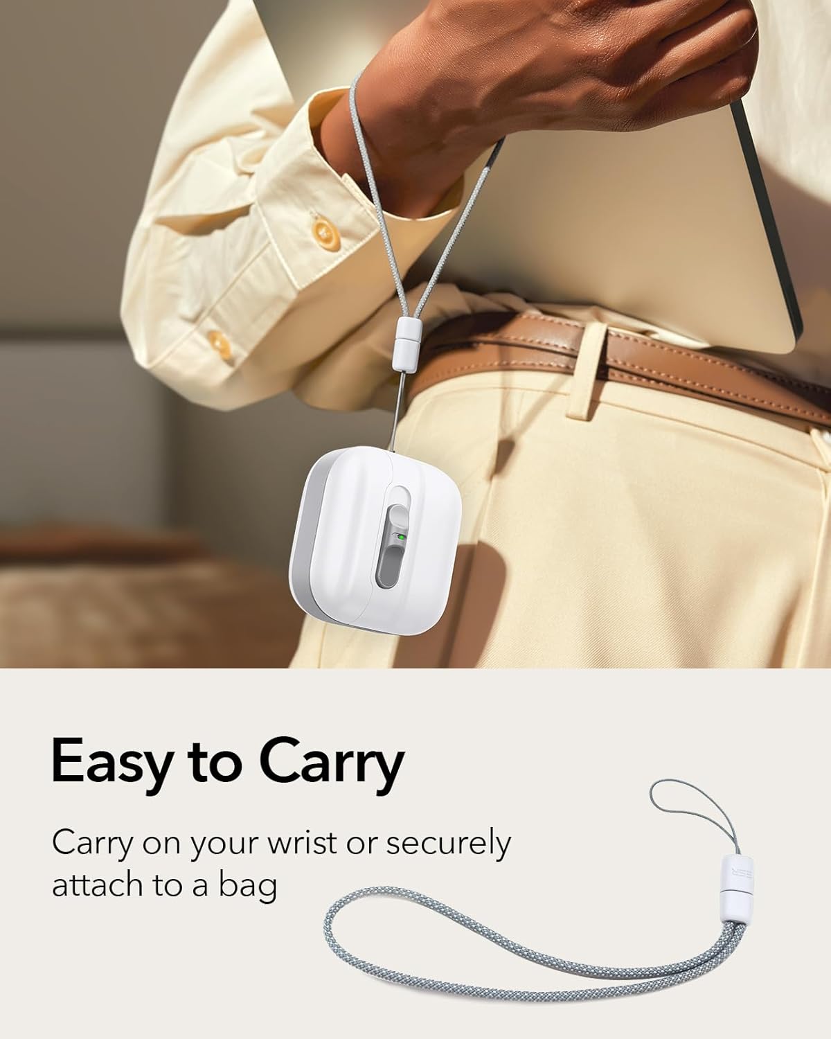 Θήκη ESR AirPods 4 Pulse Magnetic Lock White (MagSafe Compatible) APPLE AIRPODS ESR Θήκη ESR AirPods 4 Pulse Magnetic Lock White (MagSafe Compatible) - Image 2
