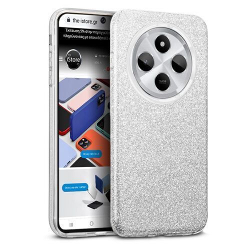 Θήκη Hybrid Strass Silver Xiaomi Redmi 14C