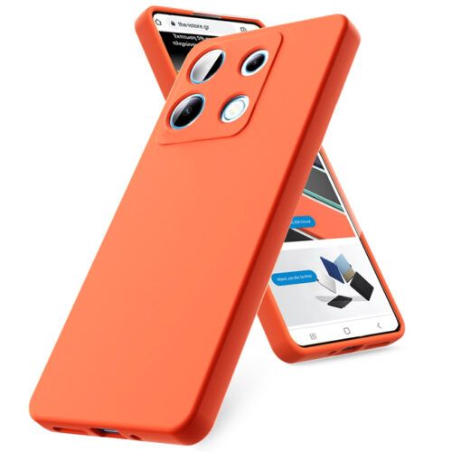 Θήκη Rubber Silk Orange Xiaomi Redmi Note 13 4G