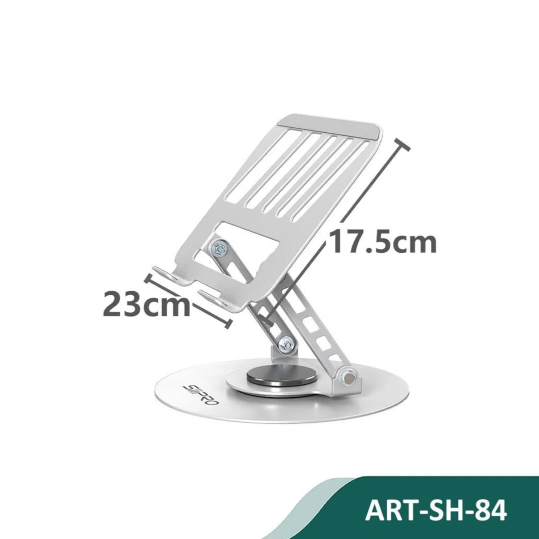 Βάση Siipro 360 Rotative Foldable Laptop and Tablet Stand Silver (SH-84) GADGETS SIIPRO Βάση Siipro 360 Rotative Foldable Laptop and Tablet Stand Silver (SH-84) - Image 2