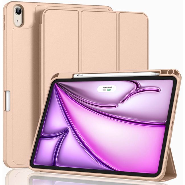 Θήκη Soft TPU Flexible Pencil Holder Beige iPad Air 13 2024 ΘΗΚΕΣ Orso Θήκη Soft TPU Flexible Pencil Holder Beige iPad Air 13 2024