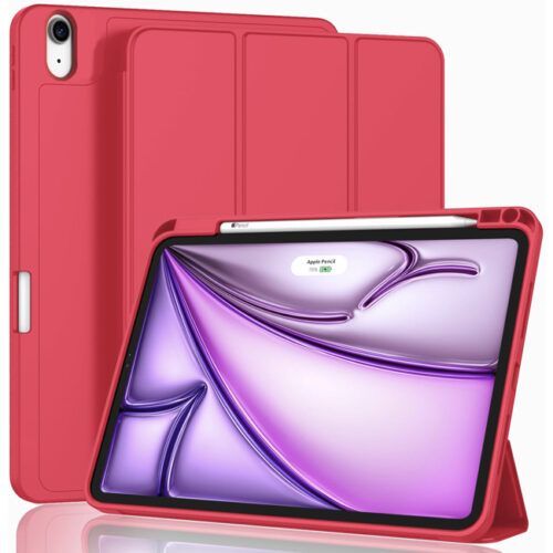 Θήκη Soft TPU Flexible Pencil Holder Red iPad Air 13 ΘΗΚΕΣ Orso Θήκη Soft TPU Flexible Pencil Holder Red iPad Air 13