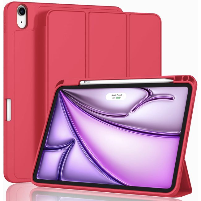 Θήκη Soft TPU Flexible Pencil Holder Red iPad Air 13 ΘΗΚΕΣ Orso Θήκη Soft TPU Flexible Pencil Holder Red iPad Air 13