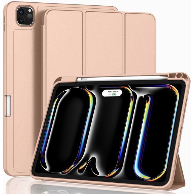 Θήκη Soft TPU Flexible Pencil Holder Beige iPad Pro 11 2024 ΘΗΚΕΣ Orso Θήκη Soft TPU Flexible Pencil Holder Beige iPad Pro 11 2024