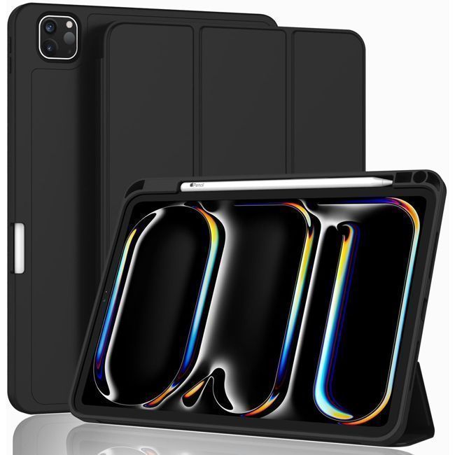 Θήκη Soft TPU Flexible Pencil Holder Black iPad Pro 11 2024 ΘΗΚΕΣ Orso Θήκη Soft TPU Flexible Pencil Holder Black iPad Pro 11 2024