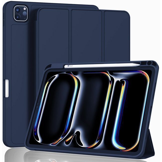 Θήκη Soft TPU Flexible Pencil Holder Dark Blue iPad Pro 11 2024 ΘΗΚΕΣ Orso Θήκη Soft TPU Flexible Pencil Holder Dark Blue iPad Pro 11 2024