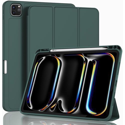 Θήκη Soft TPU Flexible Pencil Holder Green iPad Pro 11 2024