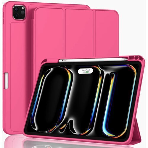 Θήκη Soft TPU Flexible Pencil Holder Hot Pink iPad Pro 11 2024
