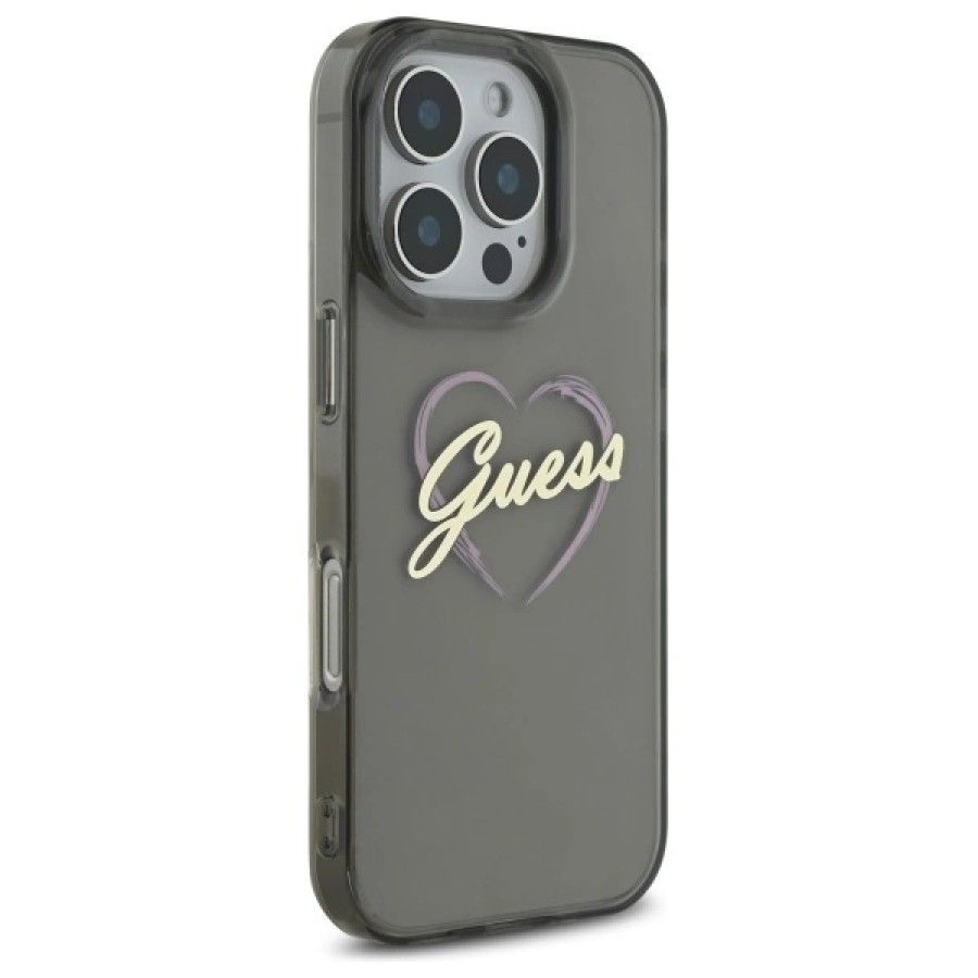 Θήκη Guess IML Hearts Clear Black iPhone 16 Pro Max ΘΗΚΕΣ Guess Θήκη Guess IML Hearts Clear Black iPhone 16 Pro Max - Image 5
