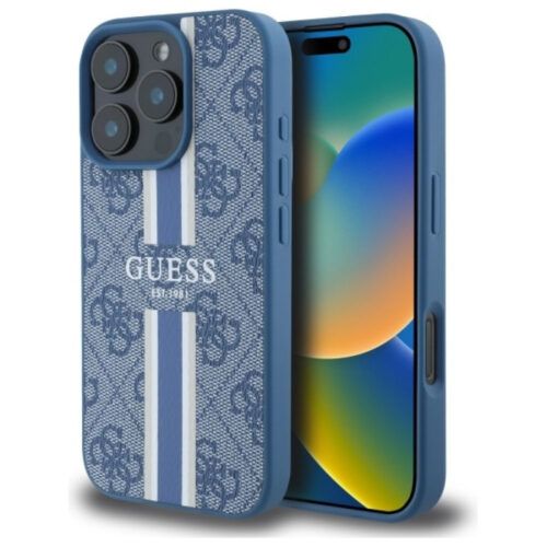 Θήκη Guess 4G Stripes Logo Magsafe Blue iPhone 16 Pro Max ΘΗΚΕΣ Guess Θήκη Guess 4G Stripes Logo Magsafe Blue iPhone 16 Pro Max