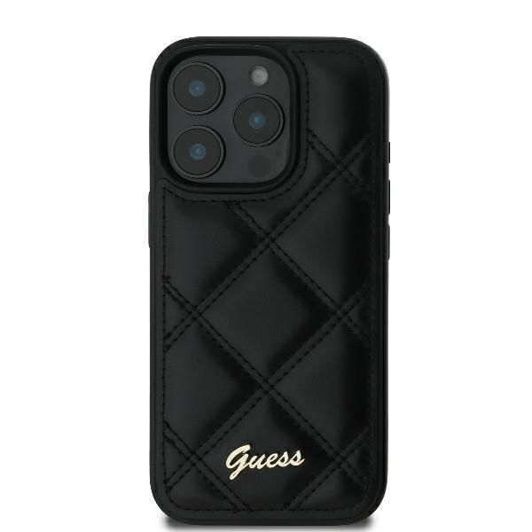 Θήκη Guess Quilted Metal Logo Black iPhone 16 Pro ΘΗΚΕΣ Guess Θήκη Guess Quilted Metal Logo Black iPhone 16 Pro - Image 5