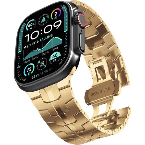 OrsoBand Metal TitanForce Bracelet Gold Apple Watch 44/45/46/49mm