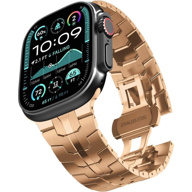 OrsoBand Metal TitanForce Bracelet Rose Gold Apple Watch 38/40/41/42mm Series 10 2024 APPLE WATCH Orso OrsoBand Metal TitanForce Bracelet Rose Gold Apple Watch 38/40/41/42mm Series 10 2024
