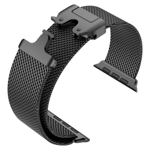 Alternative view of OrsoBand Titan Milanese with Clasp Titanium Black Apple Watch 44/45/46/49mm