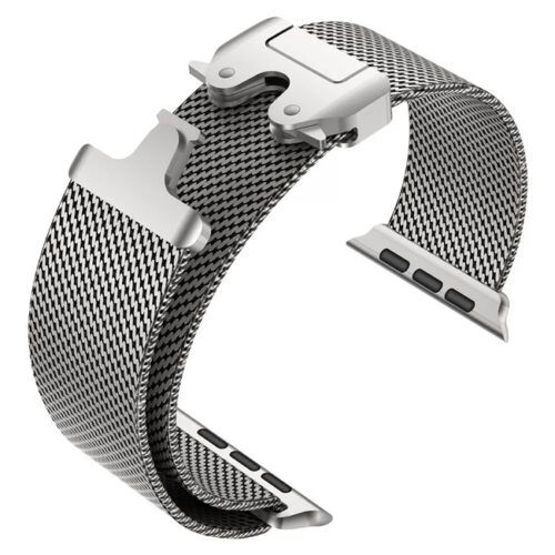Alternative view of OrsoBand Titan Milanese with Clasp Titanium Grey Apple Watch 44/45/46/49mm