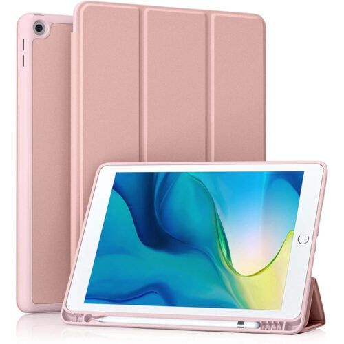 Θήκη Soft TPU Flexible Pencil Holder Rose Gold iPad 10,2 2019/2020/2021 ΘΗΚΕΣ Orso Θήκη Soft TPU Flexible Pencil Holder Rose Gold iPad 10,2 2019/2020/2021