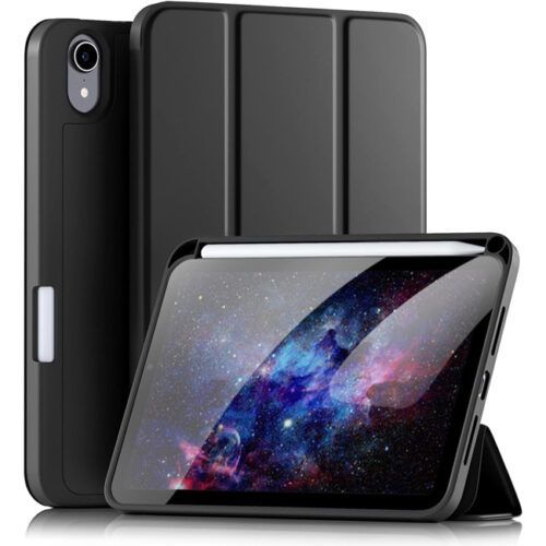 Θήκη Soft TPU Flexible Pencil Holder Black iPad Mini 6/7