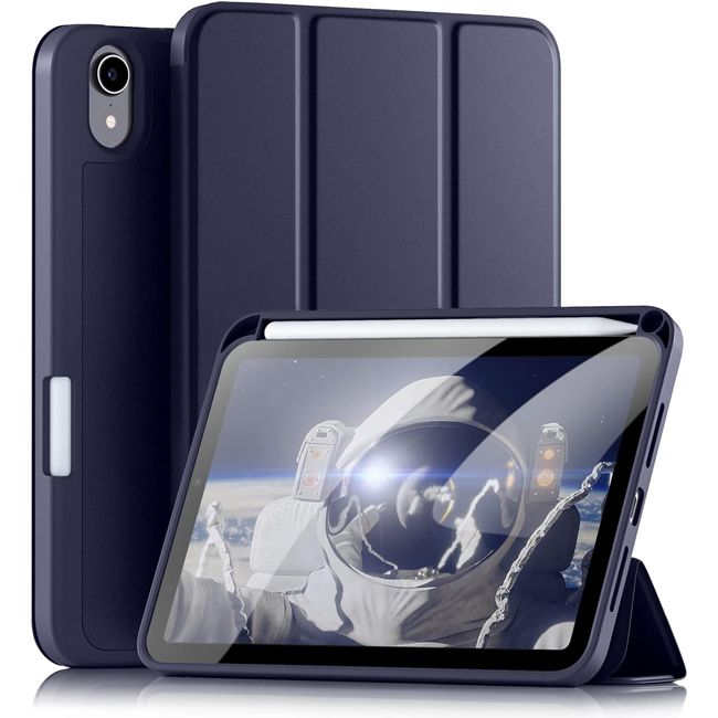 Θήκη Soft TPU Flexible Pencil Holder Dark Blue iPad Mini 6/7 ΘΗΚΕΣ Orso Θήκη Soft TPU Flexible Pencil Holder Dark Blue iPad Mini 6/7