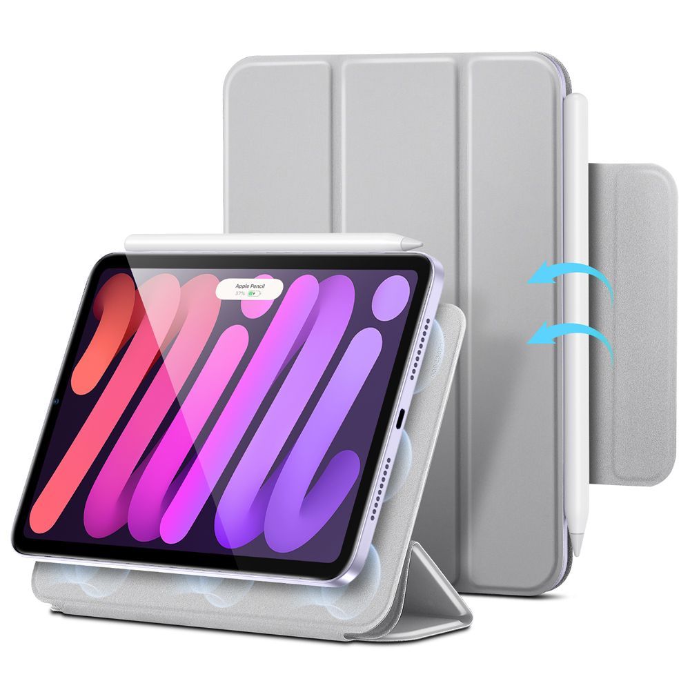 Θήκη ESR Rebound Magnetic with Clasp Grey iPad mini 6/7 ΘΗΚΕΣ ESR Θήκη ESR Rebound Magnetic with Clasp Grey iPad mini 6/7